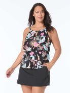 Beach House: Plus Size Endless Summer Jaclyn High Neck Tankini Top