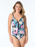 Beach House Sport: One Piece Wild Calypso Racy Swimsuit