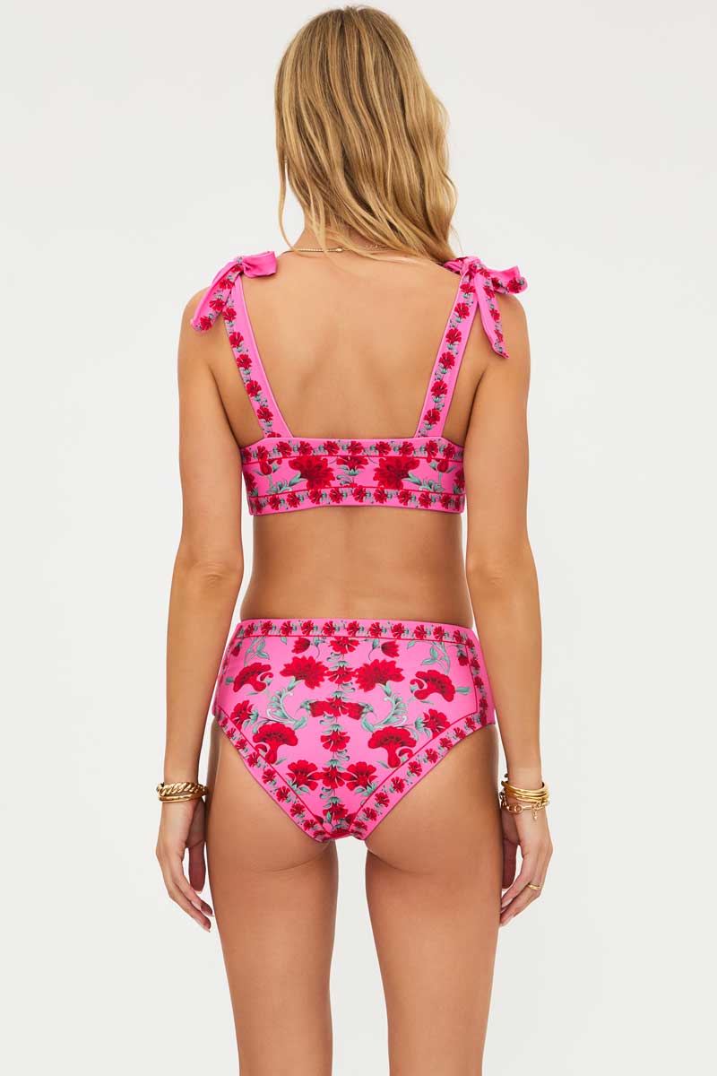 Beach Riot: Redwood Floral Avalon Top