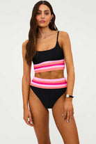 Beach Riot: Ruby Colorblock Mae Crop Top