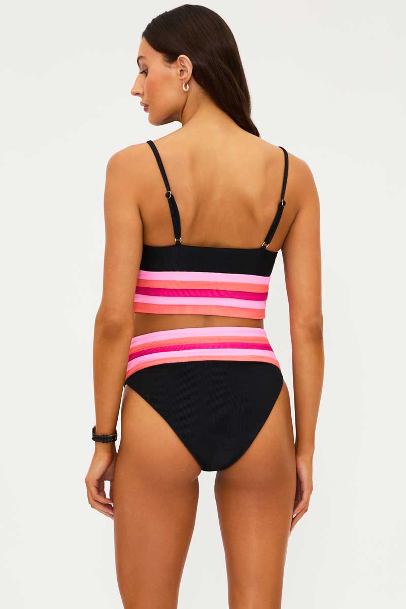 Beach Riot: Ruby Colorblock Mae Crop Top