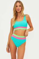 Beach Riot: Strawberry Ice Mackenzie Colorblock Sports Bra Top