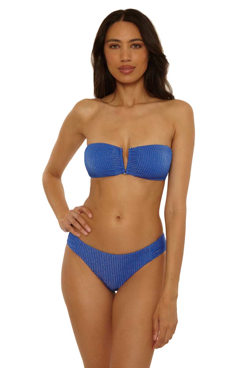 Becca: Golden Isle Brinley V Wire Bandeau Bikini Top