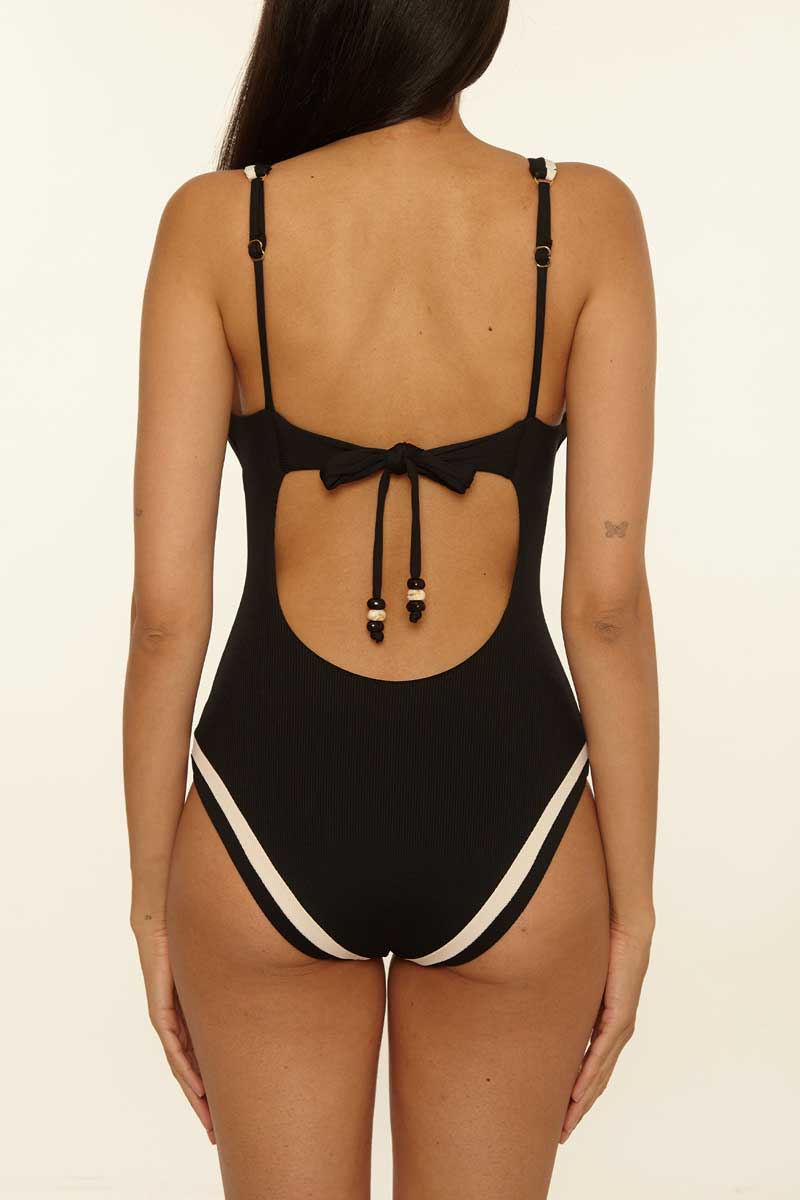 Becca: One Piece Coast Line Plunge Swimsuit
