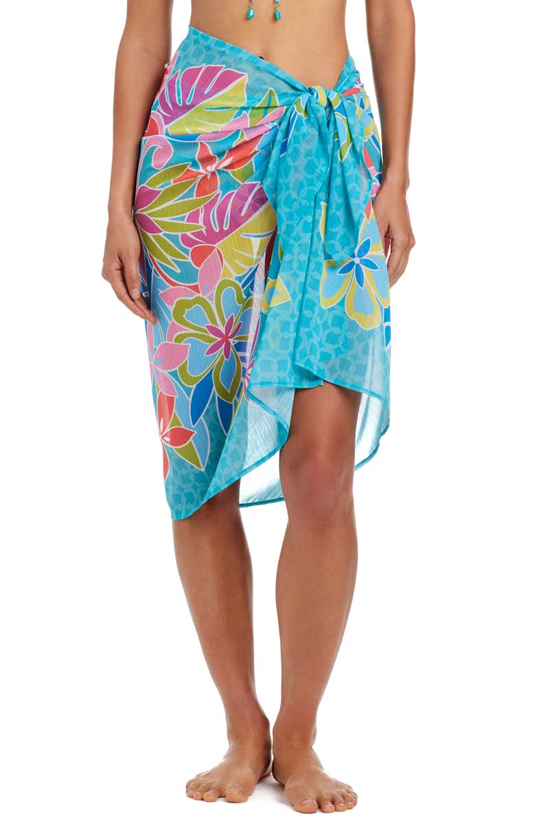 Bleu: Barcelona Bloom Pareo Cover-Up