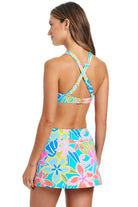 Bleu: Barcelona Bloom Underwire D-DD Cup Bra