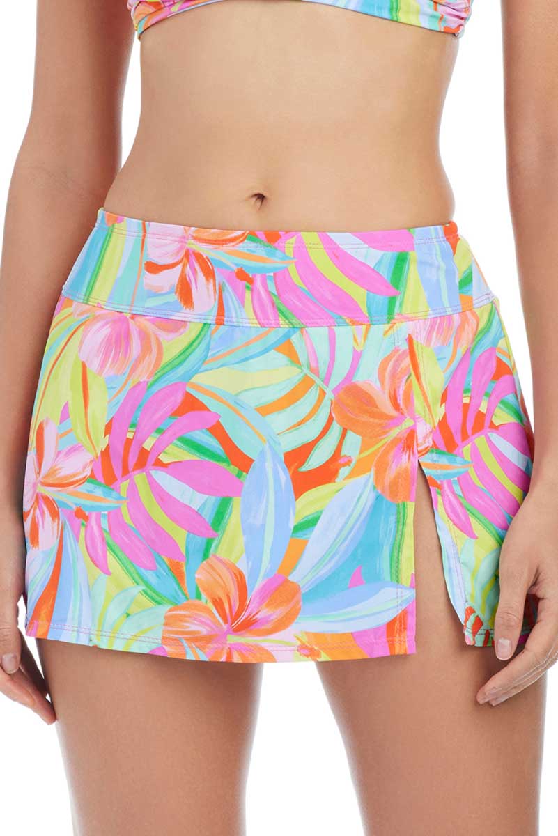 Bleu: Bellissimo Botanica Skirted Bikini Bottom