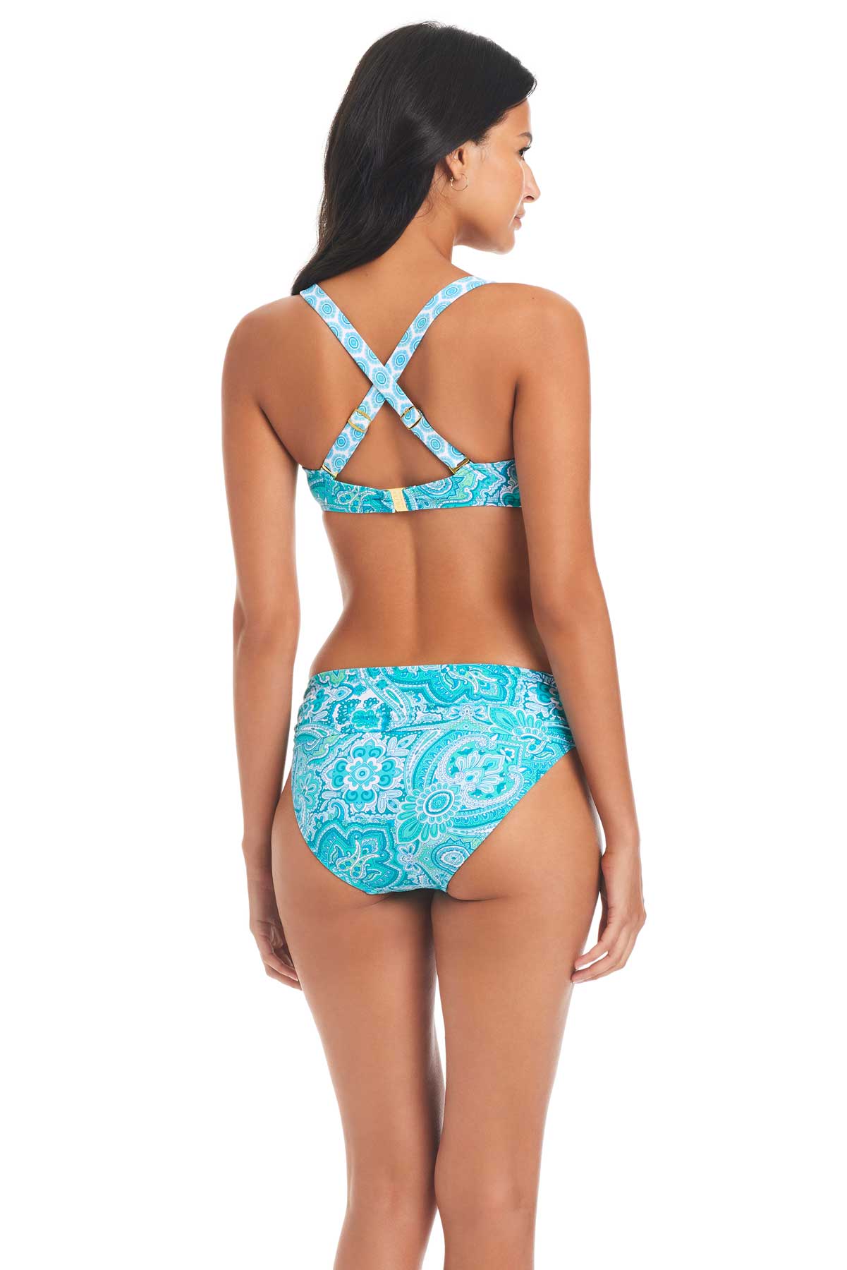 Bleu: Coastal Cool Over The Shoulders D-Cup Bikini Top – Swim City