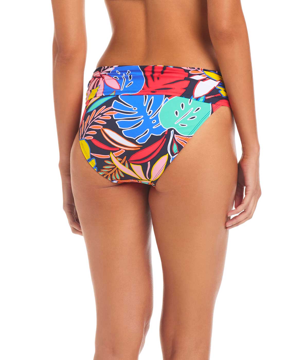 Bleu: Color Field Sarong Hipster Bikini Bottom