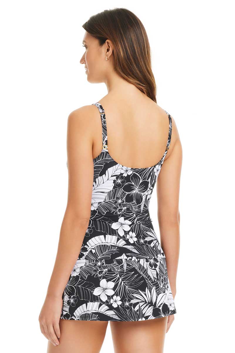 Bleu: Double Duty Scoop Neck Tankini Top