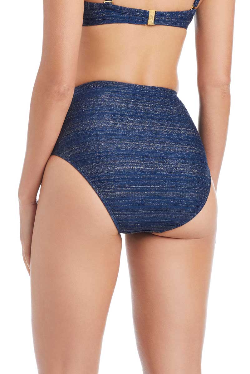 Bleu: Golden Hour Solid High Waist Bikini Bottom