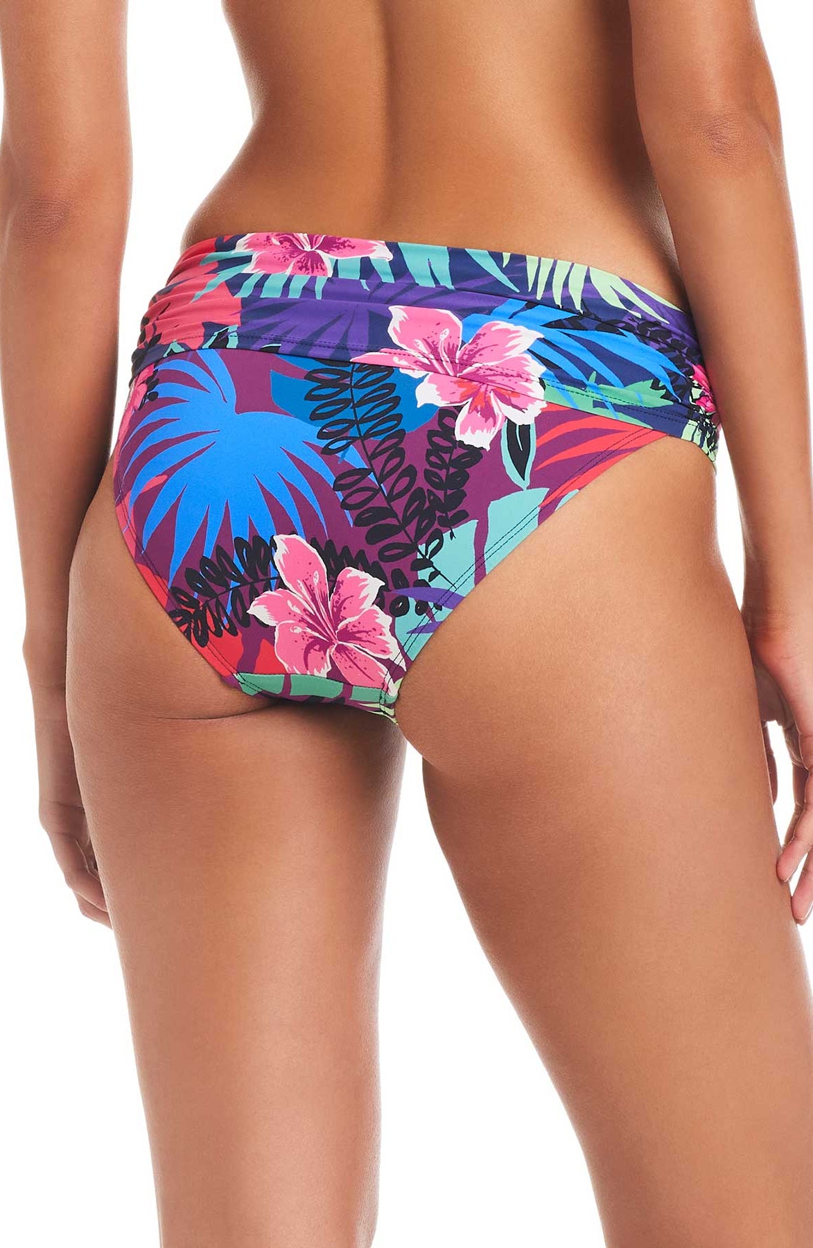 Bleu: Hawaiian Punch Sarong Hipster Bikini Bottom