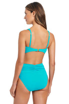 Bleu: Kore Banded Wrap Underwire Bra Bikini Top