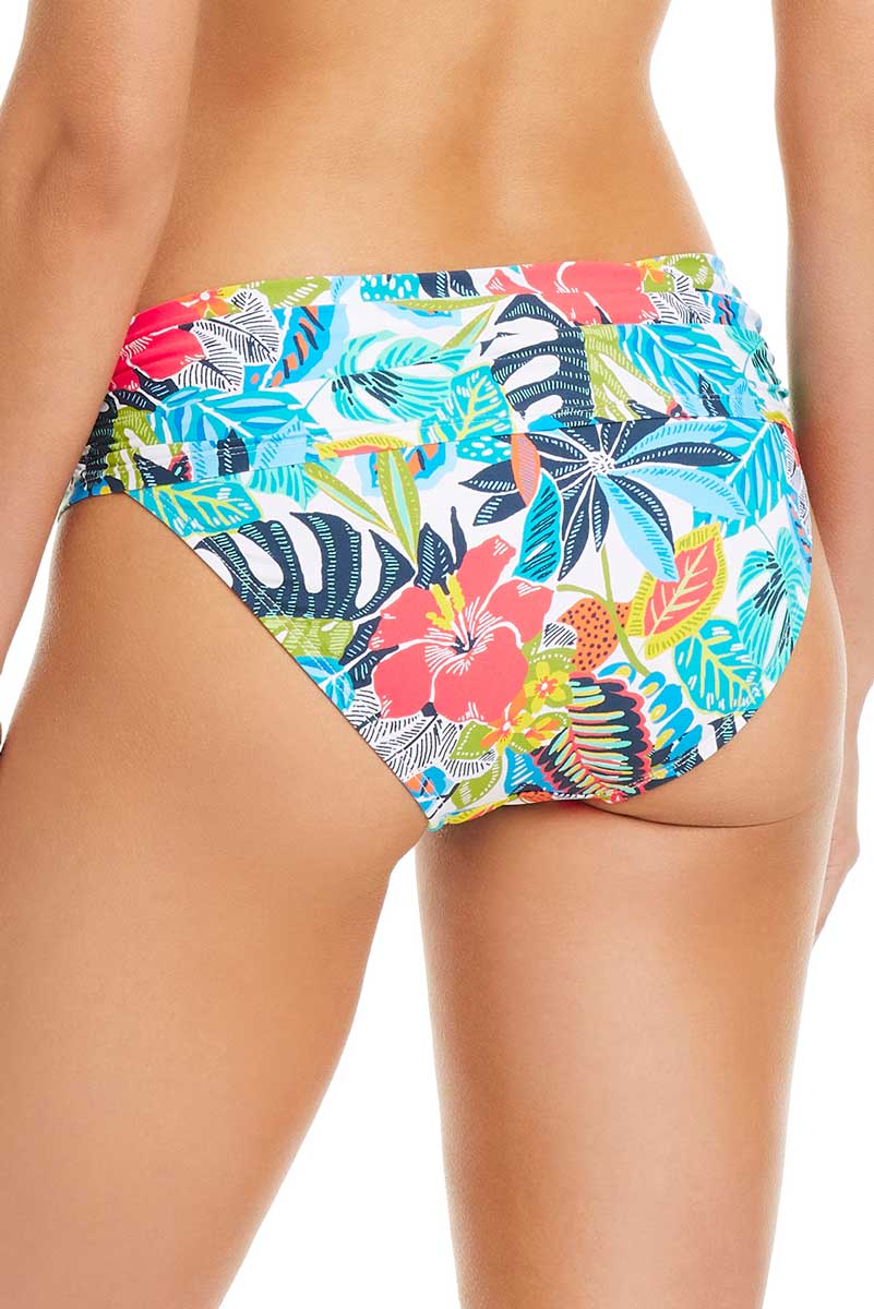 Bleu: Living Is Easy Sarong Hipster Bikini Bottom