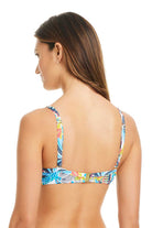 Bleu: Living Is Easy Tie Front D-DD Cup Bikini Top