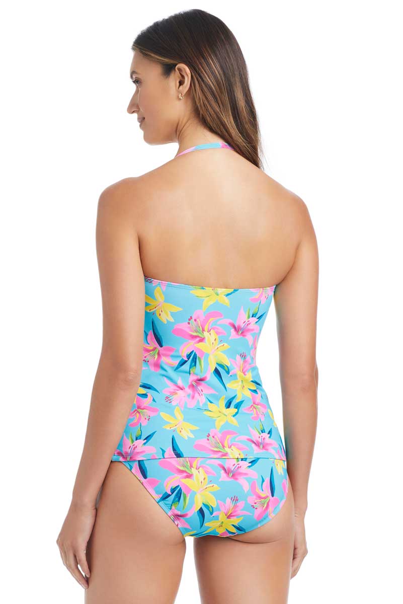 Bleu: Lush Life Knot Front Bandeaukini Top