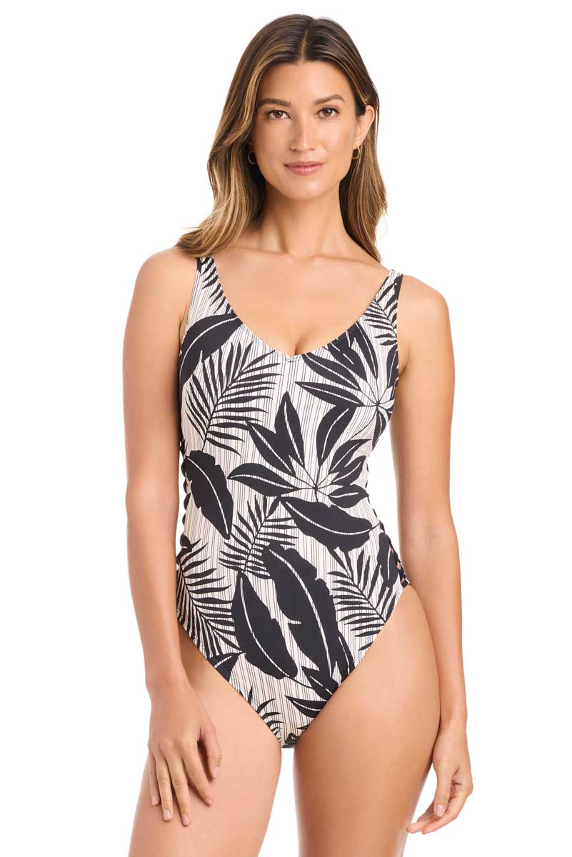 Bleu: One Piece Island Time Lace Down Mio Swimsuit