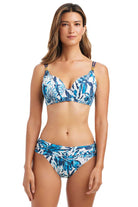 Bleu: Truning Tides Ring Draped Underwire Bra