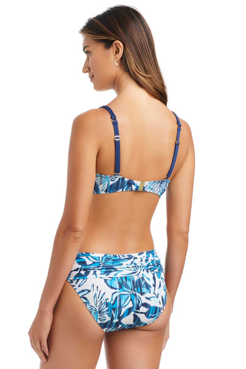 Bleu: Truning Tides Ring Draped Underwire Bra