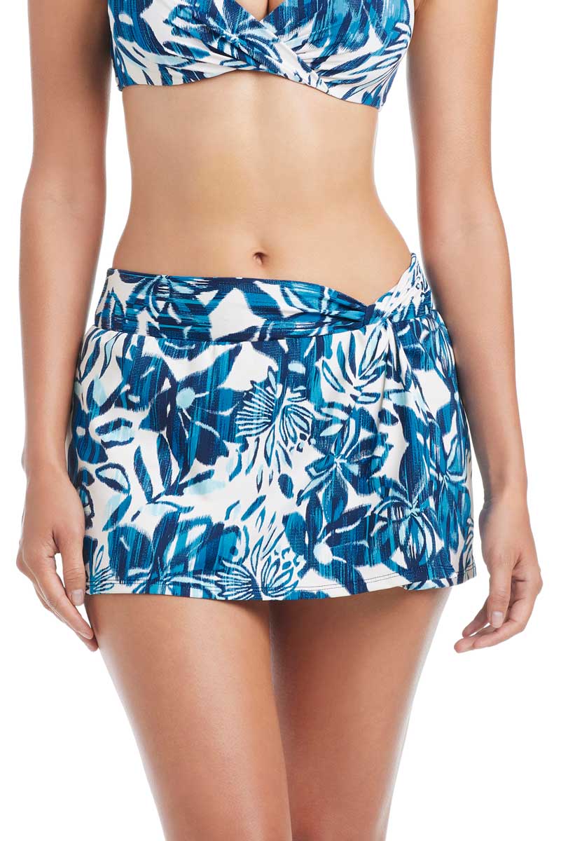 Bleu: Turning Tides Draped Skirted Hipster Bottom