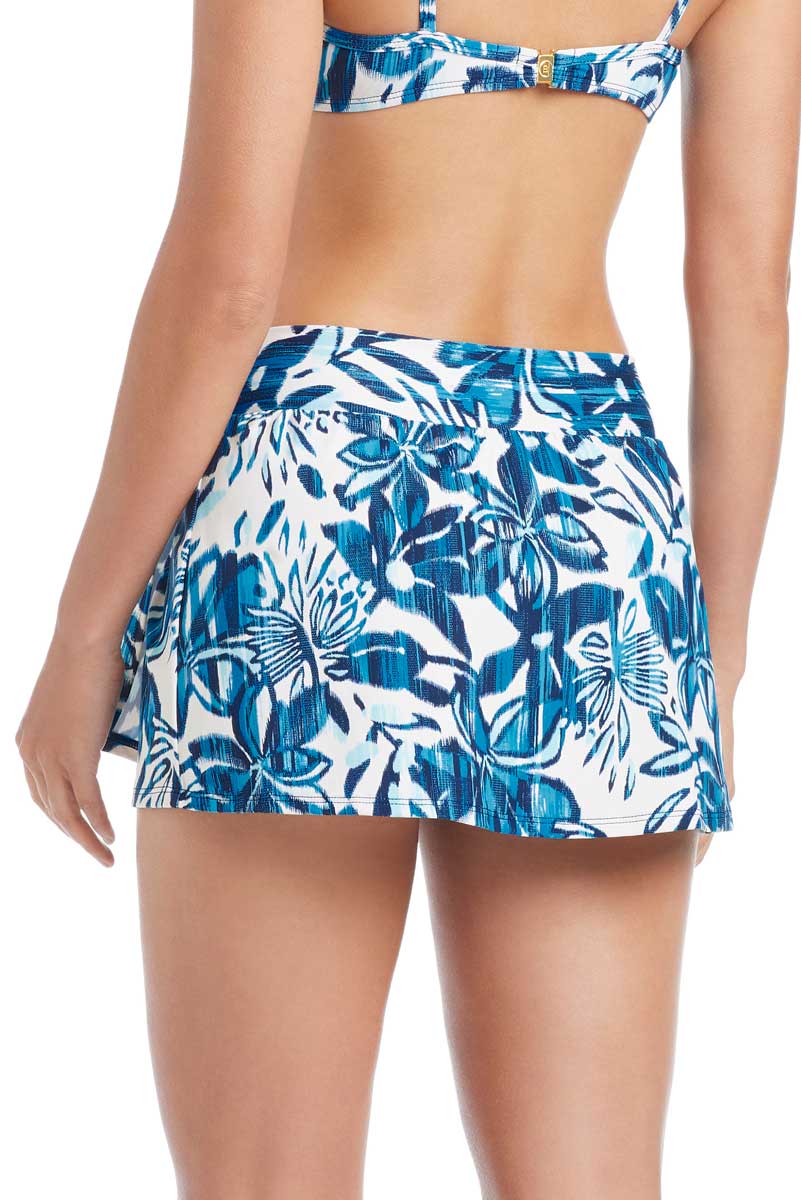 Bleu: Turning Tides Draped Skirted Hipster Bottom