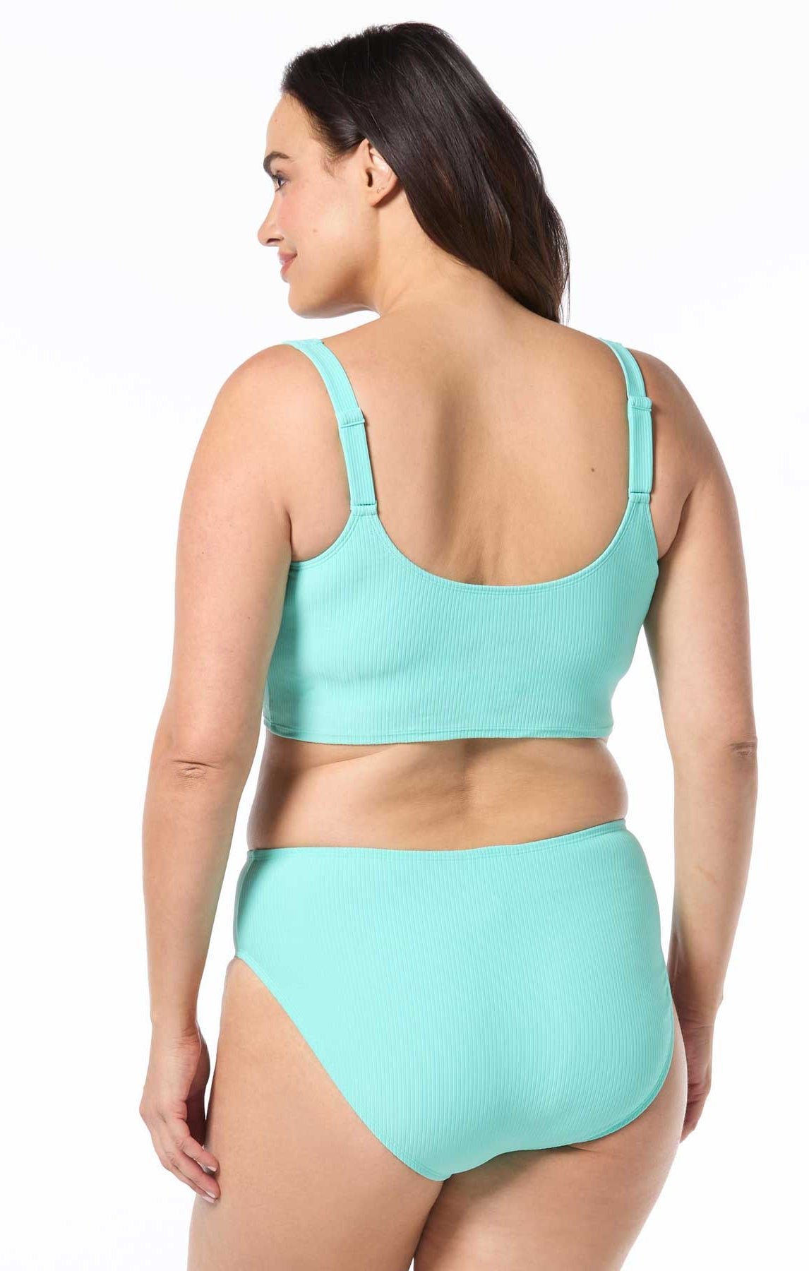 Coco Reef: Rib Solids Bra Sized Shirred Underwire Bikini Top