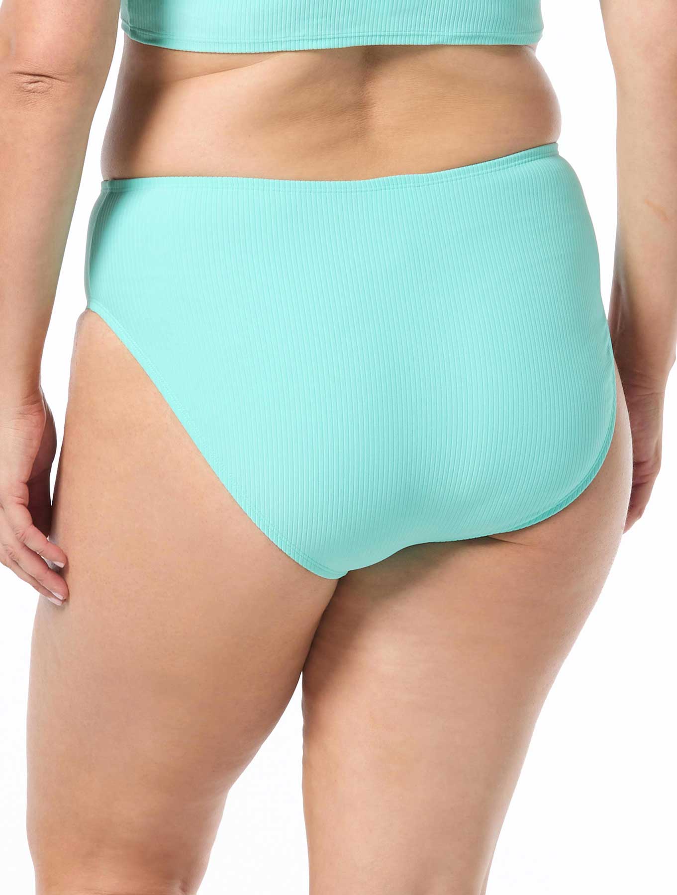 Coco Reef: Rib Solids Shirred High Waist Bikini Bottom