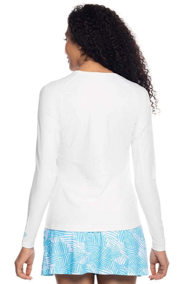 Coolibar: Hightide Solid Core Long Sleeve Swim Shirt