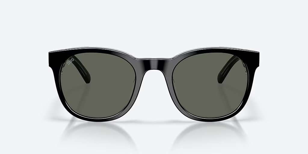 Costa: Middles Black Gray Polarized Glass (580G)