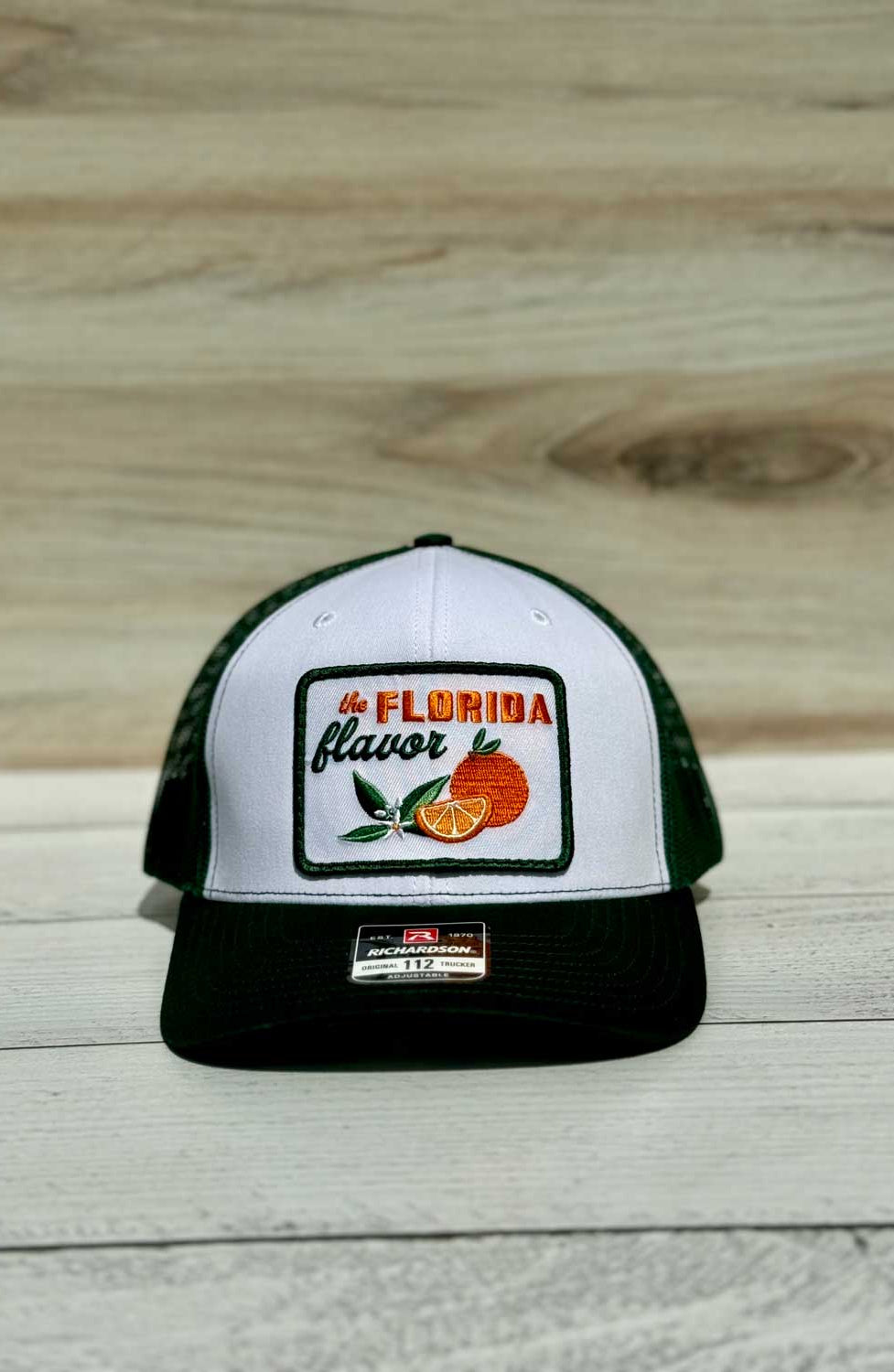 Florida Flavor:  Orange Grove Green/White Hat