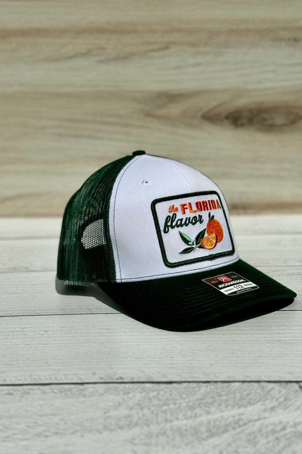 Florida Flavor:  Orange Grove Green/White Hat