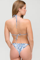 Frankies Bikinis: Blue Lei Nick Trinagle Bikini Top
