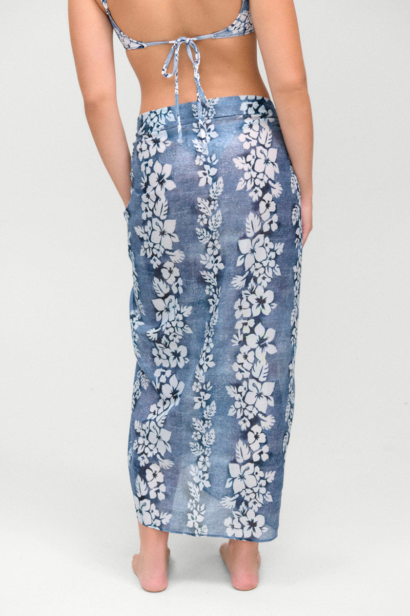 Frankies Bikinis: Blue Lei Alessia Cotton Sarong