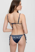 Frankies Bikinis: Malibu Blue Mackenzie Tie Side Bikini Bottom