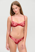Frankies Bikinis: Scarlett Rose Ireland Satin Underwire Bikini Top