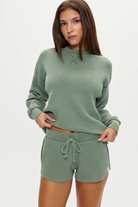 Frankies Bikinis: Solid Noah Thermal Mini Shorts