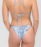 Frankies Bikinis: Blue Lei Luna Adjustable Bikini Bottom