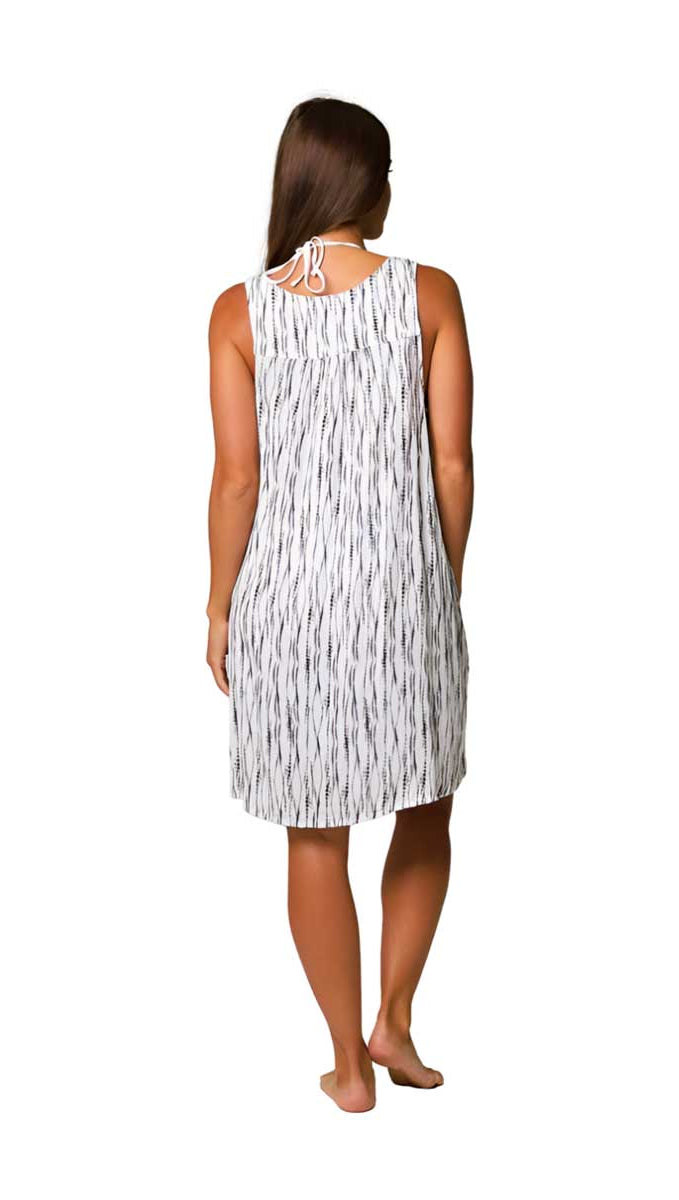 J.Valdi: Abalone Button Down Dress Cover-Up