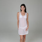 J.Valdi: Diamante Scoop Neck Tank Dress
