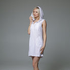 J.Valdi: Palm Leaf Terry Sleeveless Full Zip Hoodie