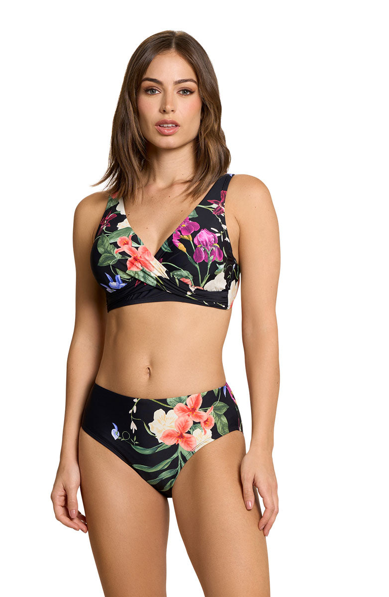 Jantzen: Floral Fantasy Vera Surplice Bra Bikini Top