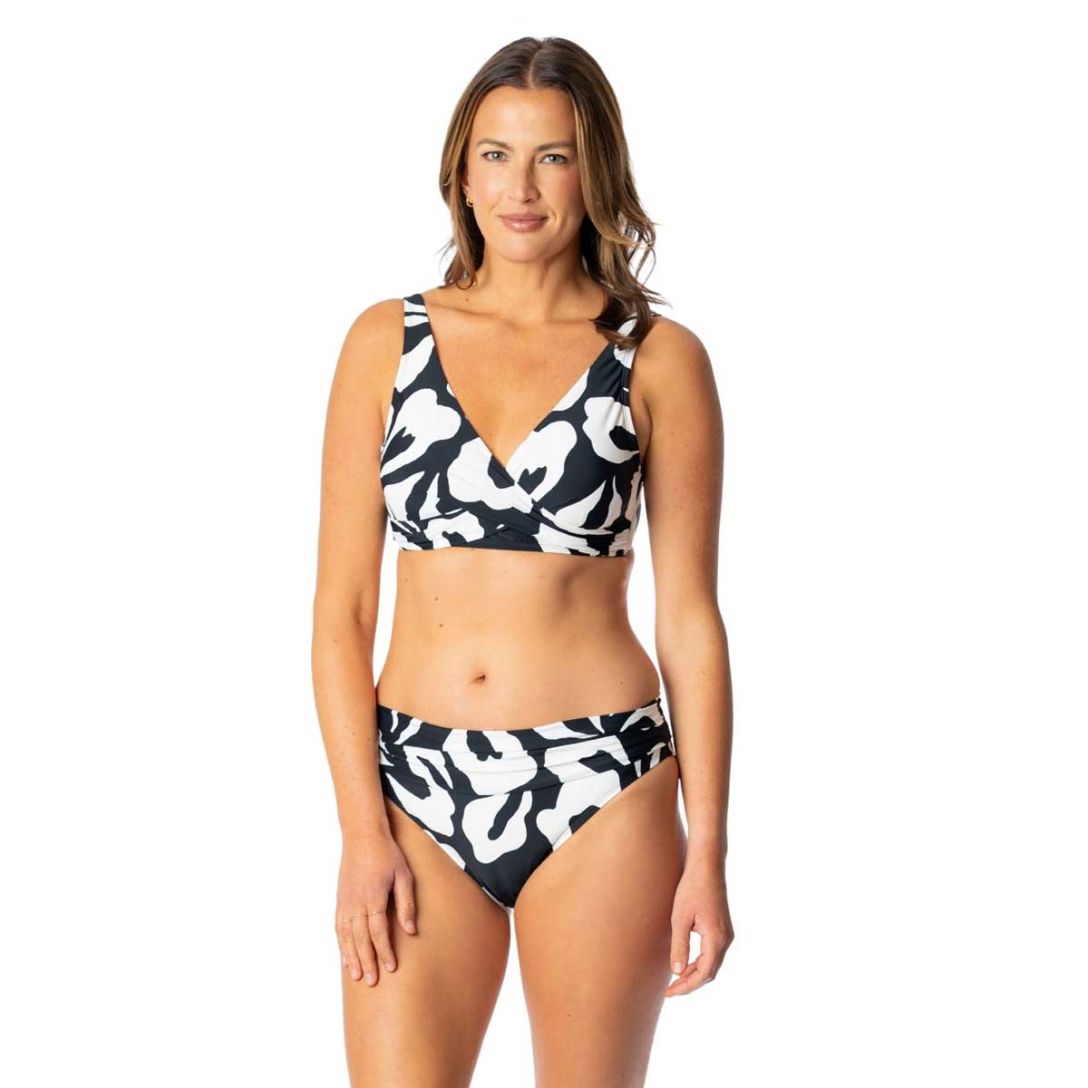 Jantzen: Floral Outline Vera Surplice Bra Top