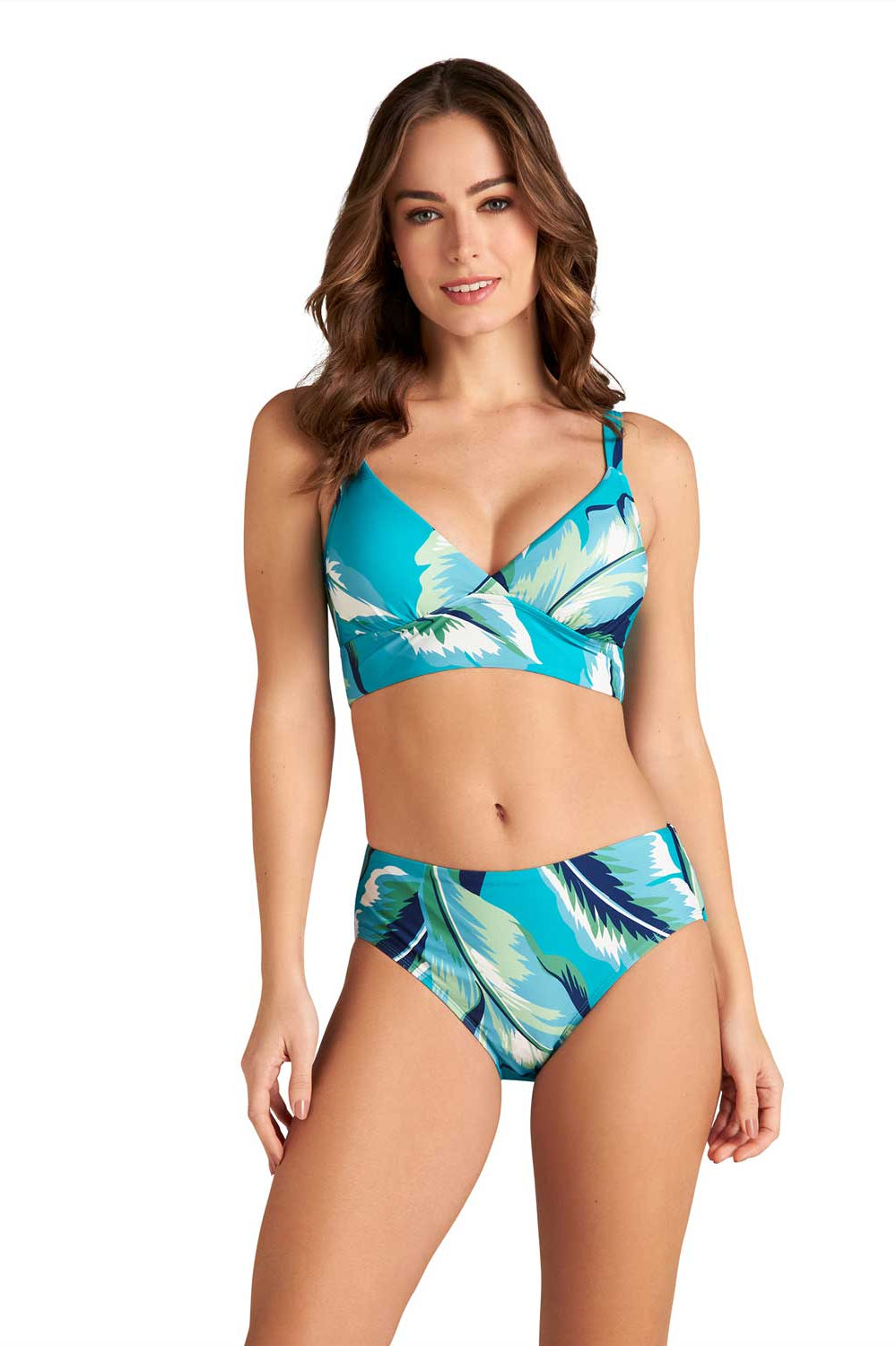 Jantzen: Jungle Foliage Cecile Midkini Bikini Top