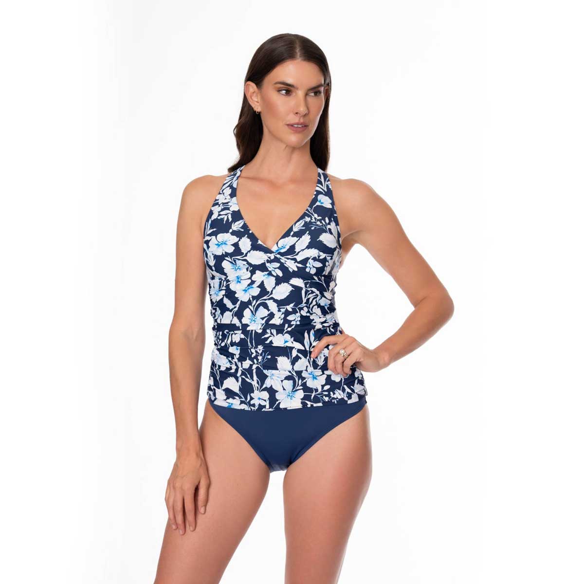 Jantzen: Mirage Lousie Wrap Tankini Top
