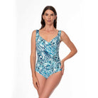 Jantzen: One Piece Palm Camouflage Surplice Mio