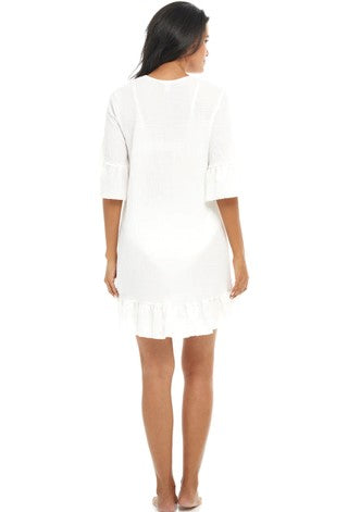 Jordan Taylor: Krinkle Ruffle Dress