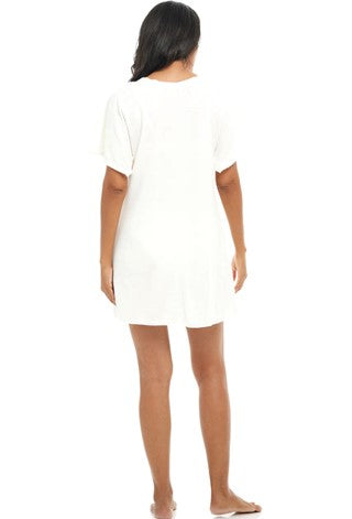 Jordan Taylor: Plus Terry Button Front Tunic