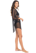 Jordan Taylor: Power Mesh Solid V-Neck Tunic