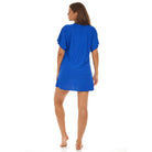 Jordan Taylor: Waffle Pocket Button Front Dress - ROYAL