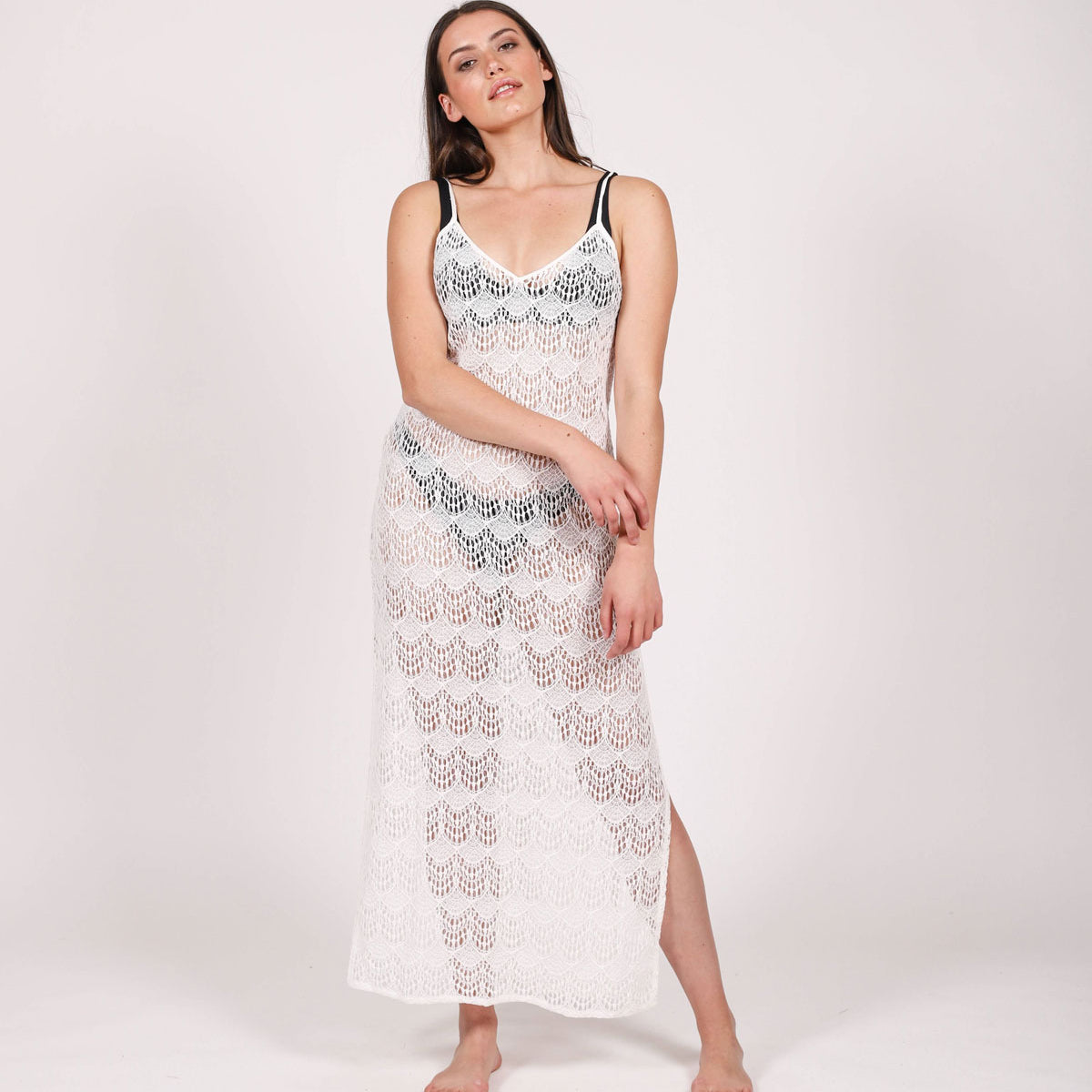 Koy Resort: Flamenco Maxi Dress - WHITE